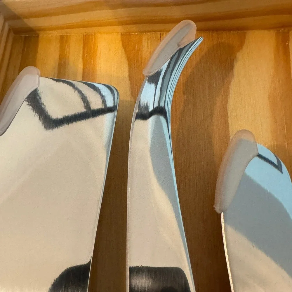 Wolfgang Puck 3 Piece Stainless Steel Cheese Knife Set in Wood Gift Box 0323